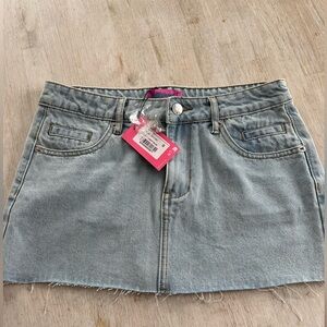 Edikted Denim Mini Skirt